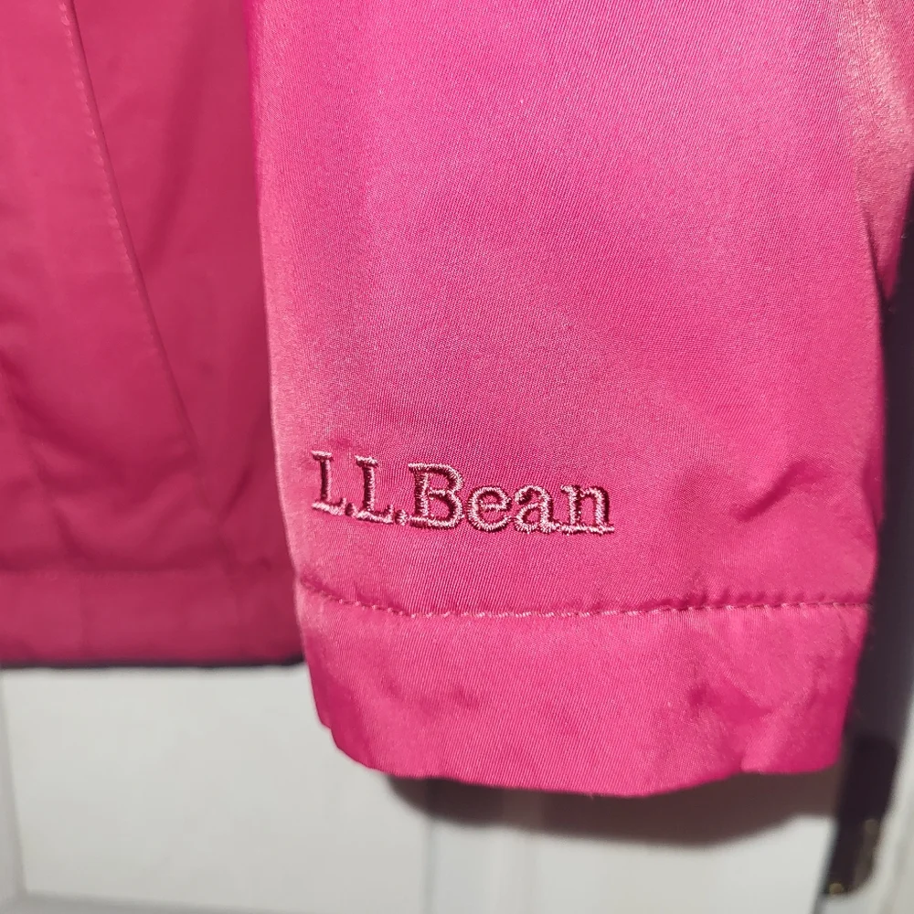 LL Bean Women's Winter Warmer Jacket Size Medium Regular‎ Red Lined